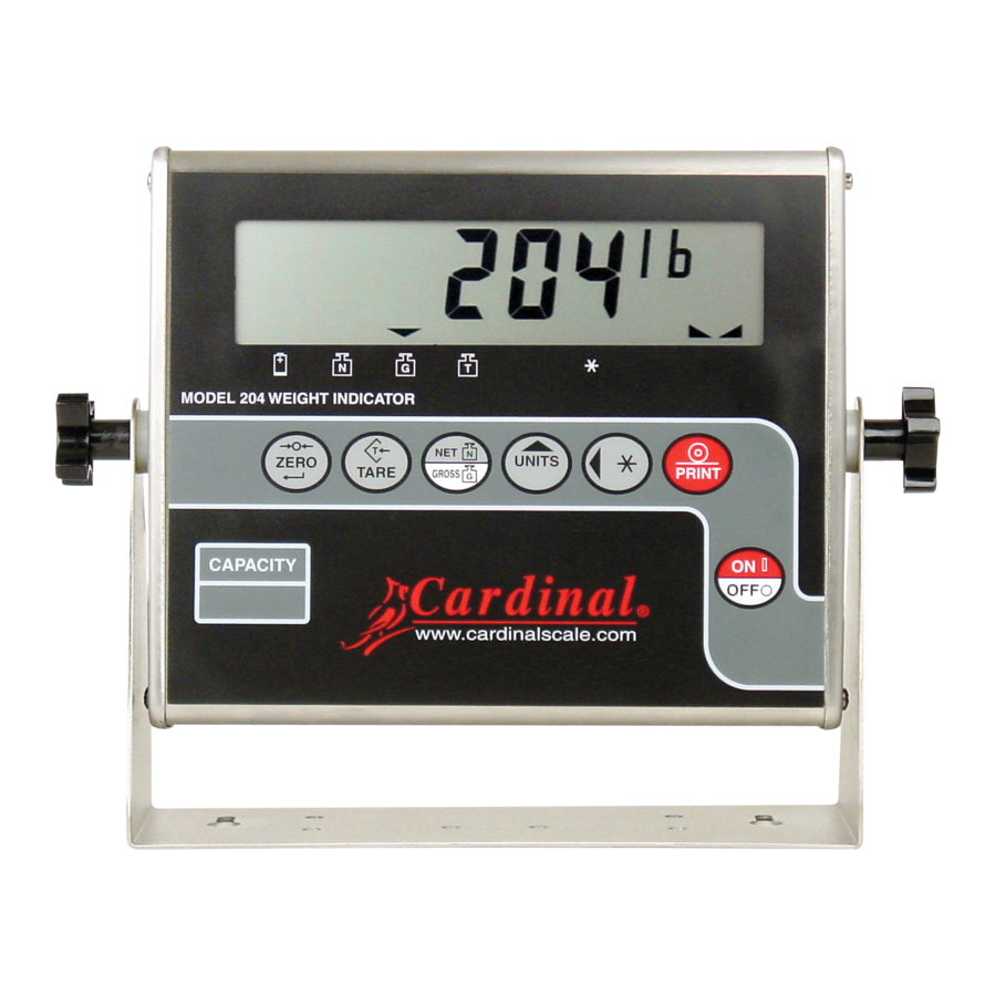 Cardinal 204 Operation Manual