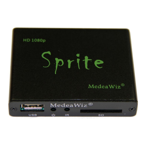 MedeaWiz Sprite DV-S1 User Manual