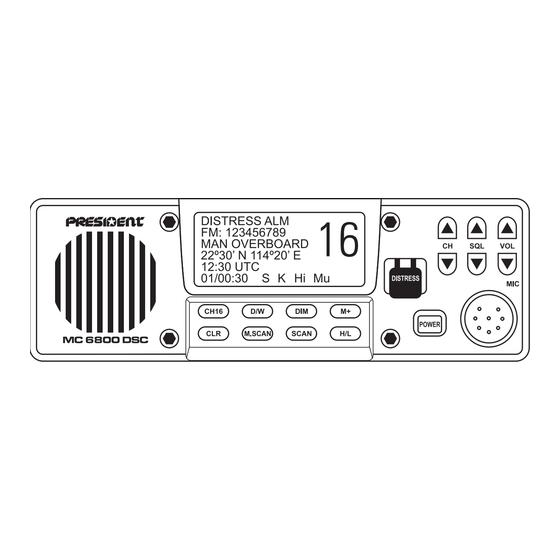 PRESIDENT MC 6800 DSC Owner's Manual