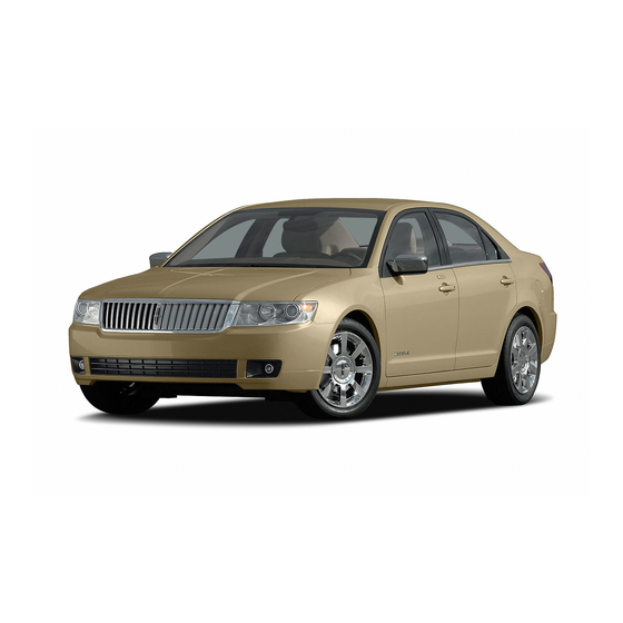 Lincoln 2006 Zephyr Quick Reference Manual