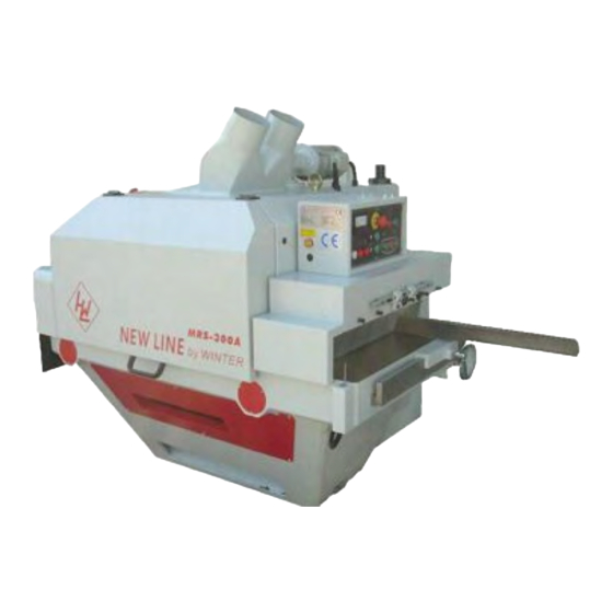 Winter MULTIMAX 300 Operation Manual