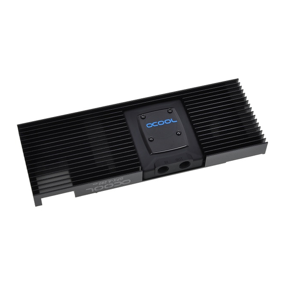 Alphacool NexXxoS GPX-A 290 M02 Instruction Manual
