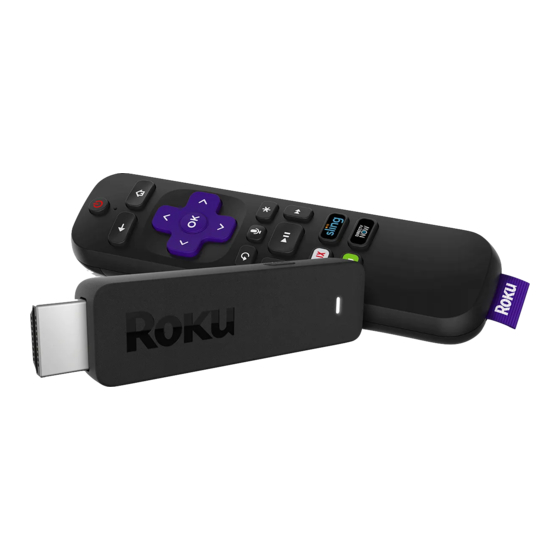 Roku Streaming Stick+ Quick Start Manual
