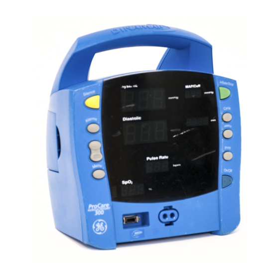 GE DINAMAP ProCare 300 Service Manual