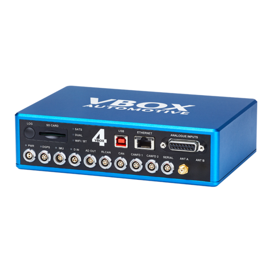 Racelogic VBOX 4 ADAS Bluetooth Pairing Manual