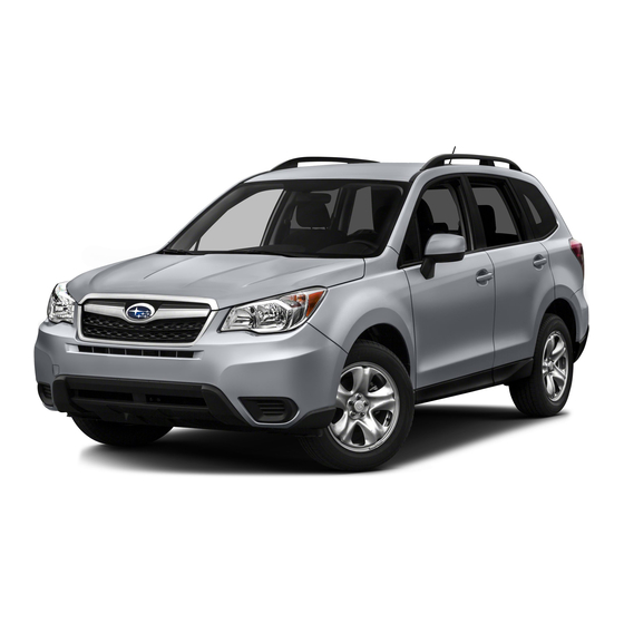 Subaru FORESTER 2016 Quick Reference Manual