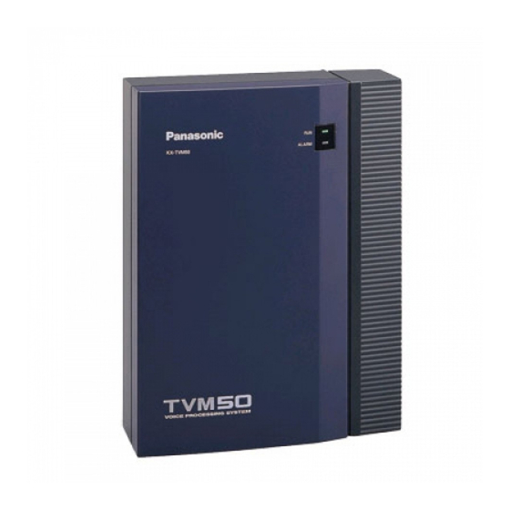 PANASONIC KX-TVM50 Manuals