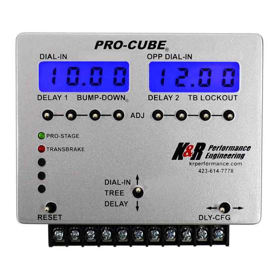 K+R Performance Engineering PRO-CUBE Installation And Operating Manual