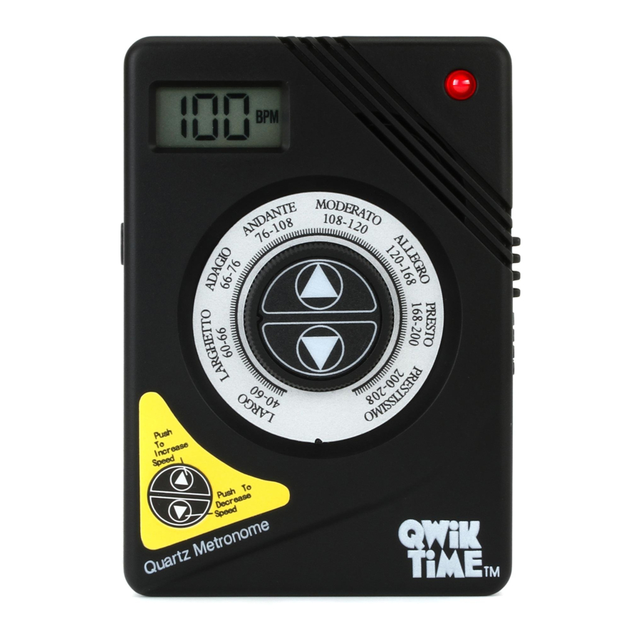Qwik Time QT-3 Instructions
