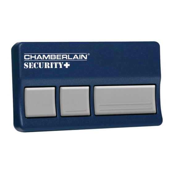 Chamberlain Security+ 953-315CB Owner's Manual