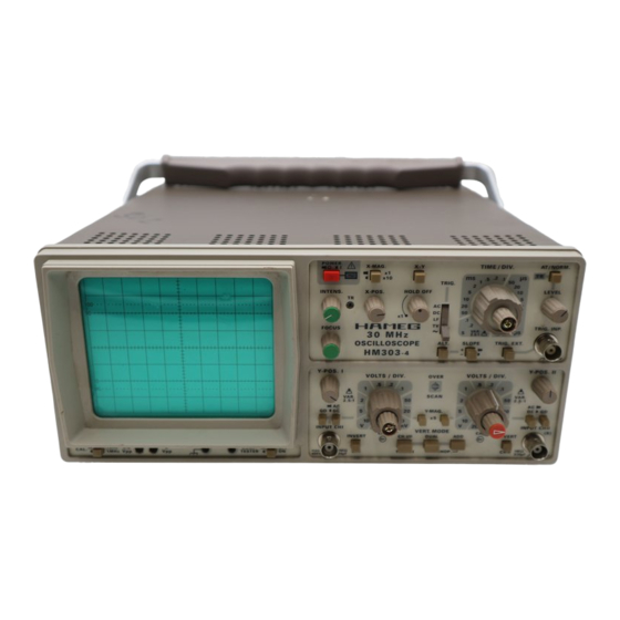 Hameg HM 303-4 Manual