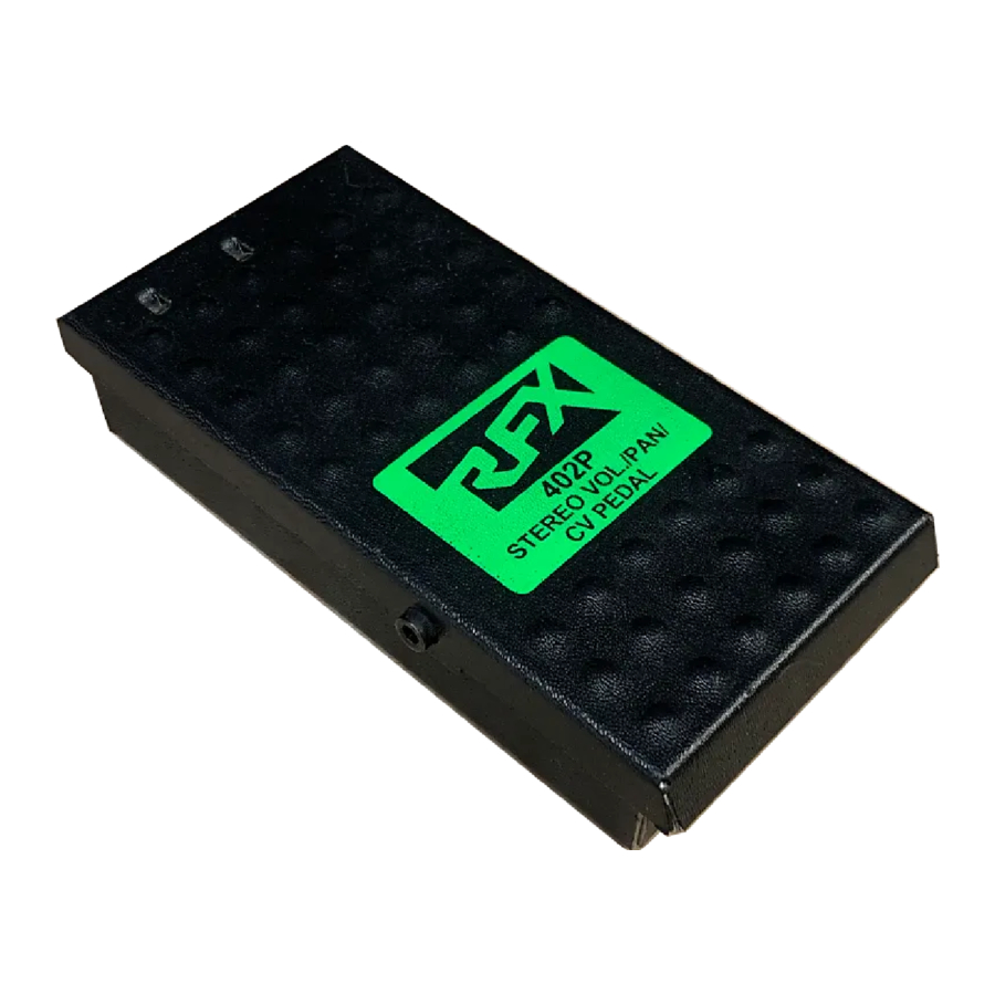 Rolls RFX402P - Stereo Volume/Panner/C.V. Pedal Manual