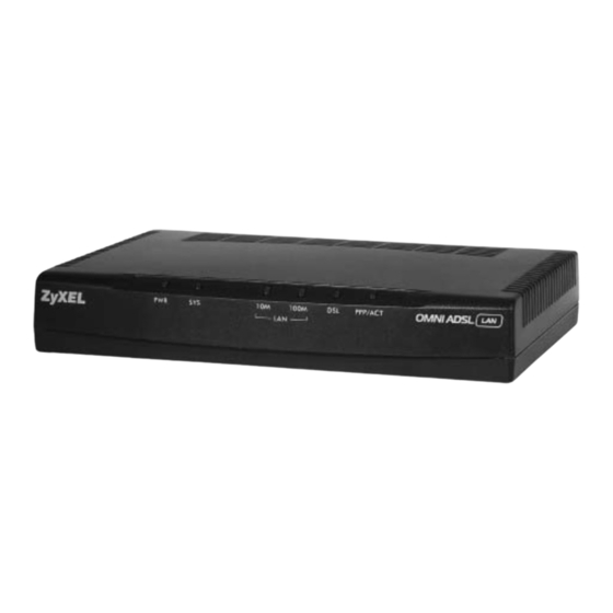 ZyXEL Communications Omni ADSL LAN Installation Manual