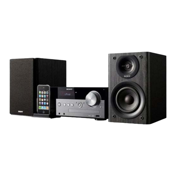 Sony CMT-MX550I Operating Instructions