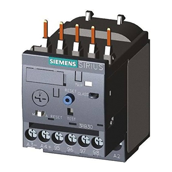 Siemens SIRIUS 3RB3.3 Series Manuals