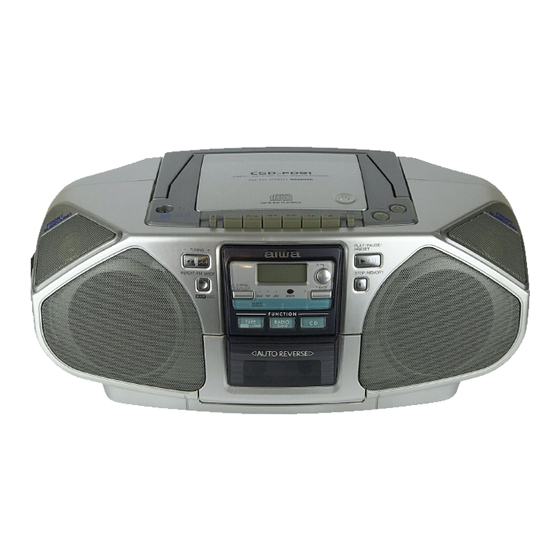 Aiwa CSD-FD91 Service Manual