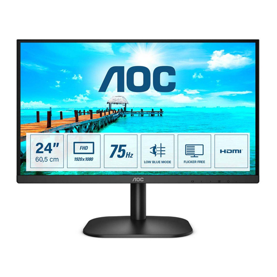 AOC 24B2XHM2 Full HD Monitor Manuals