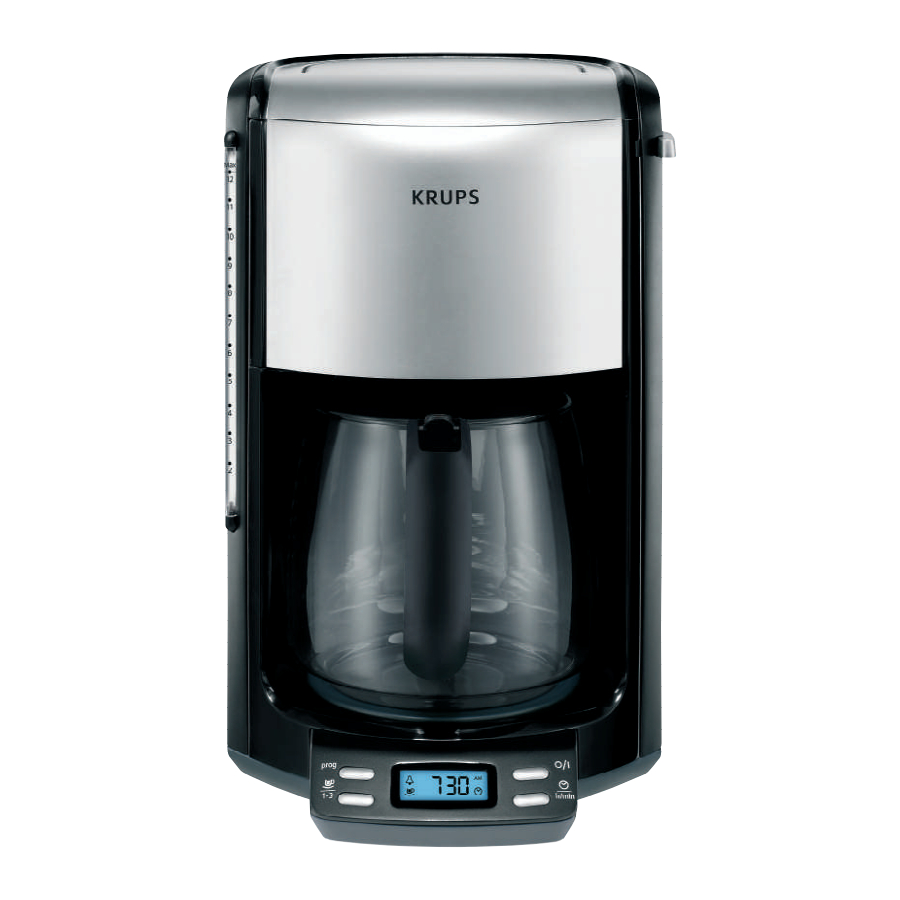 KRUPS FME1/FME2/FME4/FMF3/FMF4/FMF5 - 12 cups Espresso Coffee Maker Manual