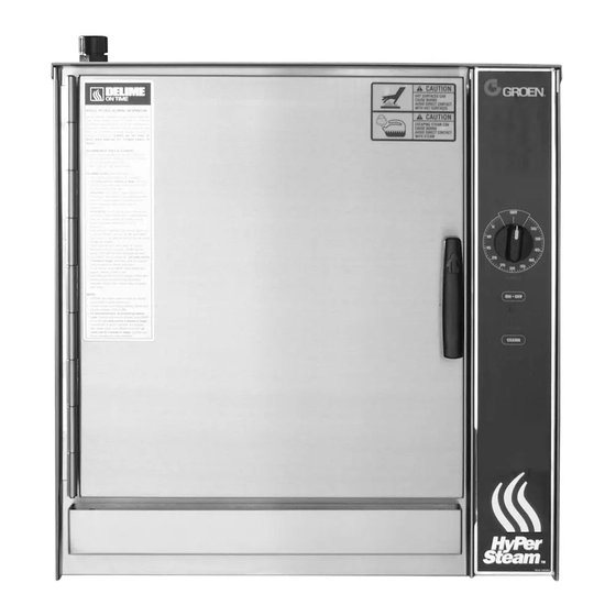 Groen HYPERSTEAM HY-3E Operator's Manual