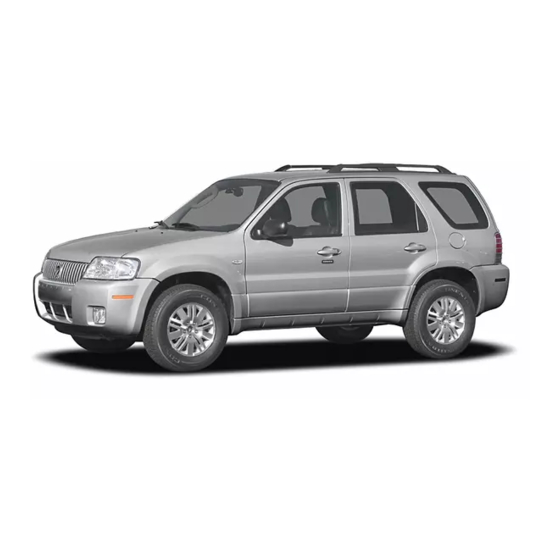 Mercury 2006 Mariner Quick Reference Manual