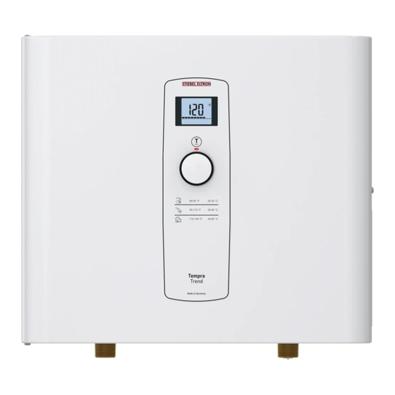 STIEBEL ELTRON TEMPRA 12 TREND Operation And Installation