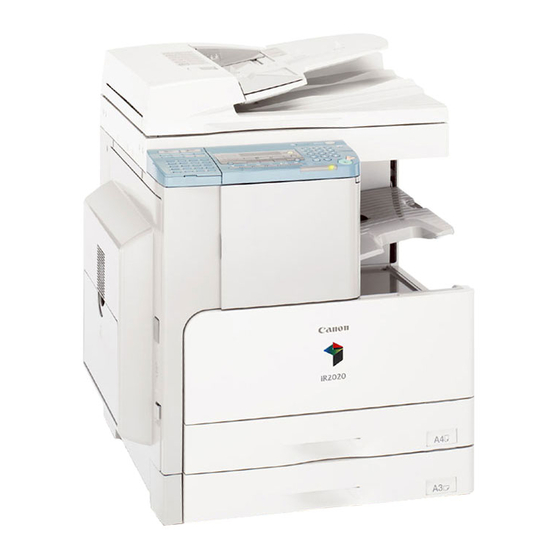 Canon iR2020 Series General Timing Chart/General Circuit Diagram