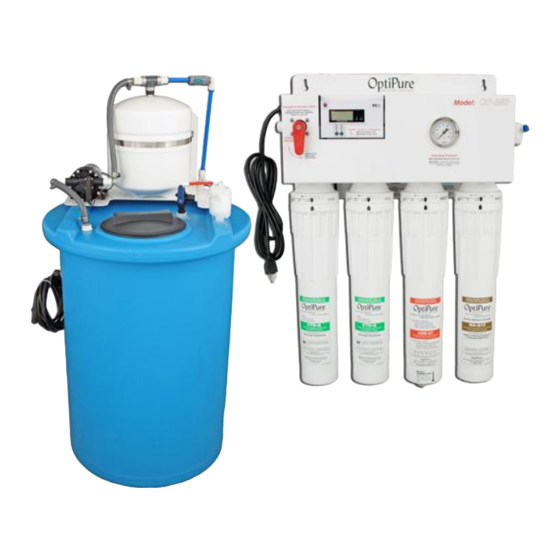 OptiPure OP350 Installation, Operation & Maintenance Manual