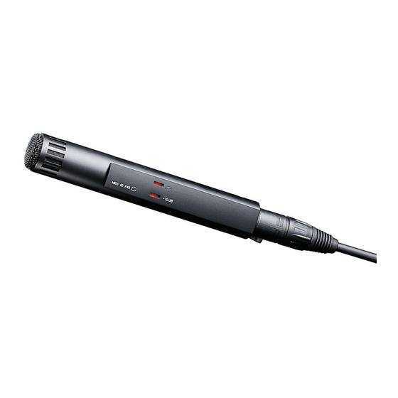 Sennheiser MKH 40-P48 Quick Manual