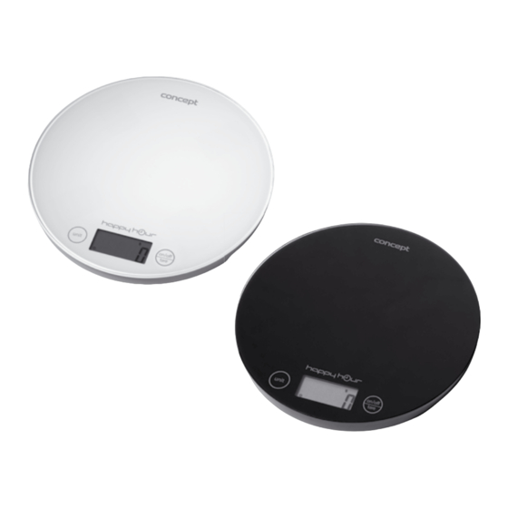 Concept2 VK5580 Digital Kitchen Scale Manuals