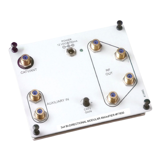 LEGRAND ON-Q F7630 Instruction/Installation Sheet