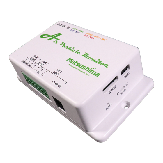 Matsushima PFM-AP01 Operation Manual