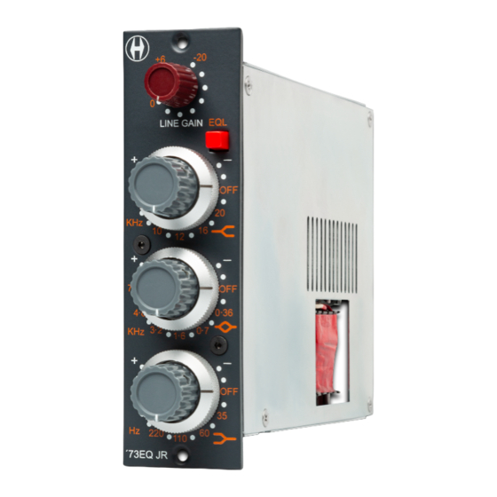 Heritage Audio 73 EQ JR User Manual