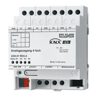 Jung 2204.01REGA Operating Instructions Manual