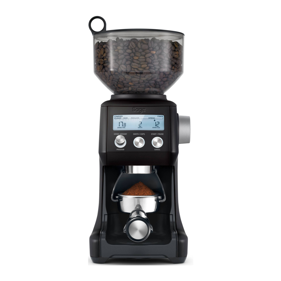 Sage Smart Grinder Pro BCG820UK Manual