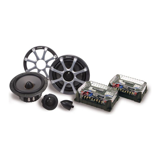 Kicker RS65.2 Owner's Manual