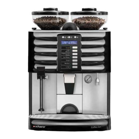 Schaerer Art 1x7 FS User Manual