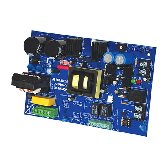 Altronix AL1012ULXB Installation Instructions Manual