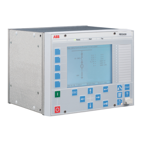 ABB RELION 630 Series Product Manual