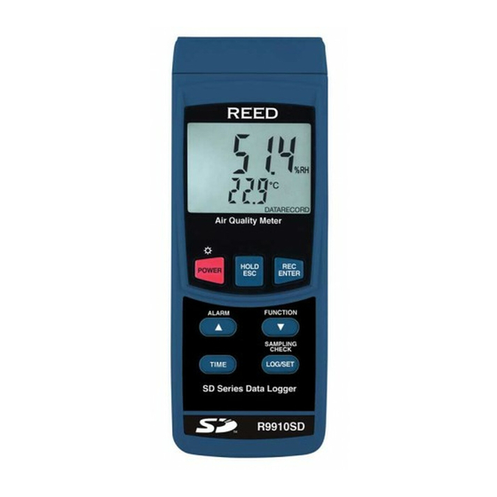 Reed Instruments R9910SD Instruction Manual