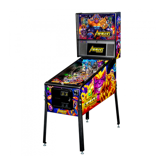 Stern Pinball AVENGERS INFINITY QUEST Series Service And Operation Manual