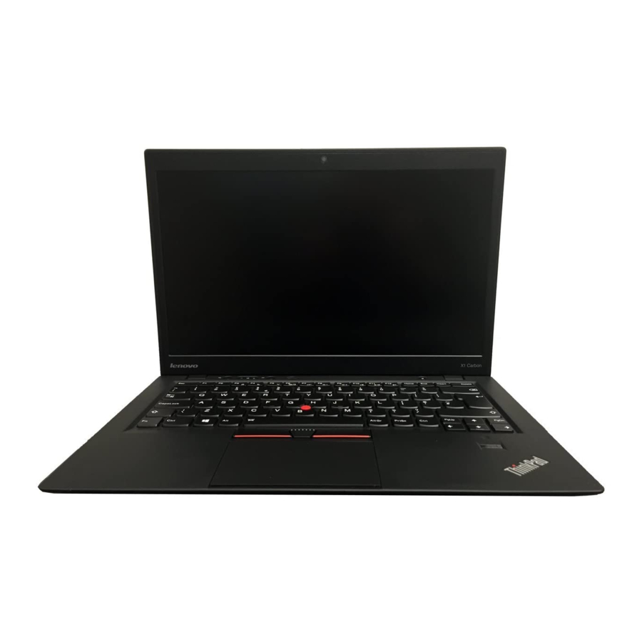Lenovo ThinkPad X1 Carbon Podręcznik Użytkownika