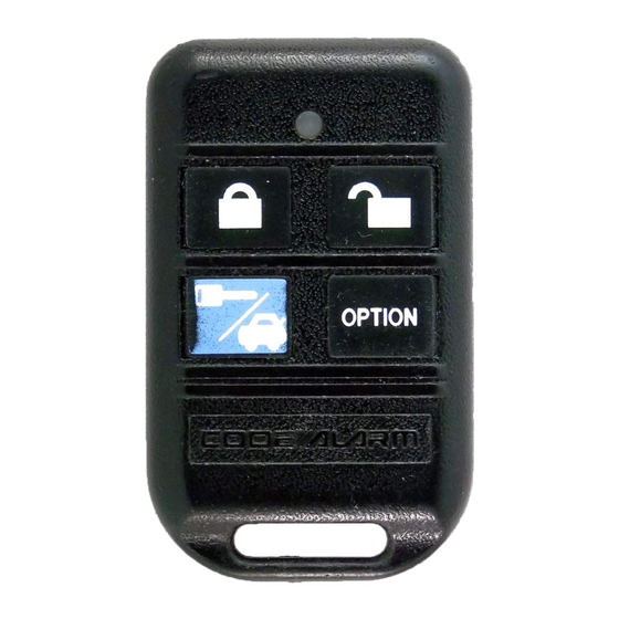 Code Alarm CATX610 Programming Manual