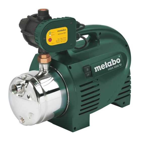 Metabo HWA 5500 M Manuals