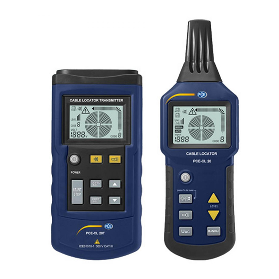 PCE Instruments PCE-CL 20 Manual