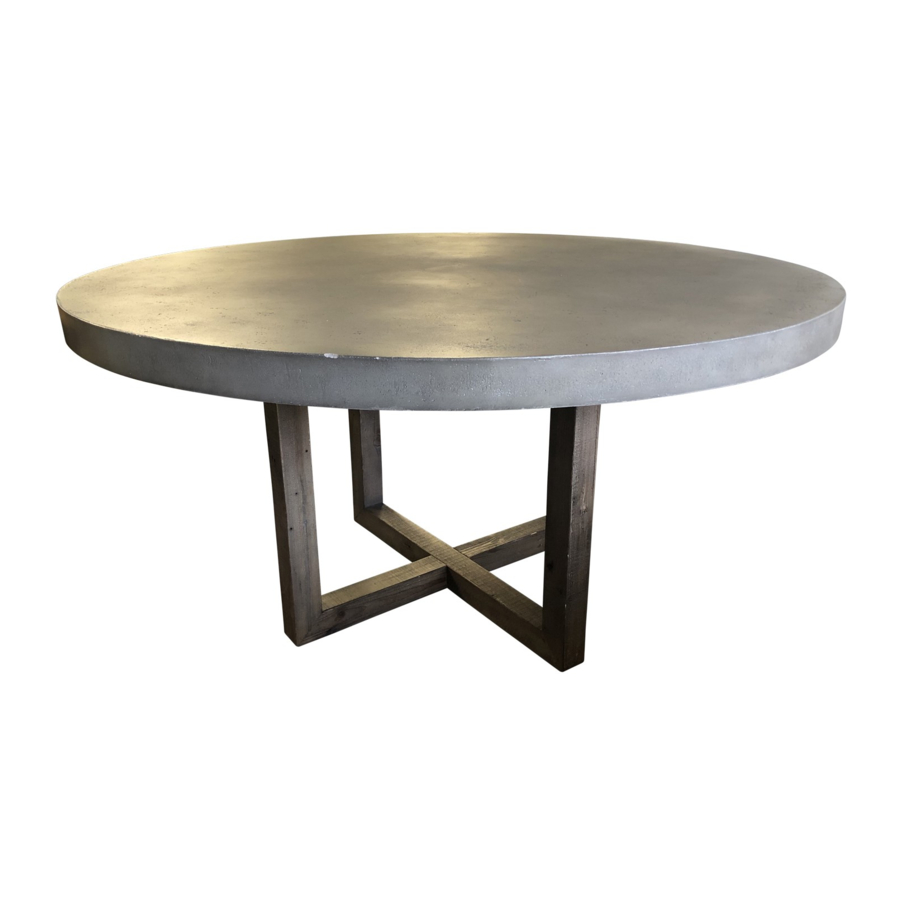RH HESTON ROUND DINING TABLE Instructions