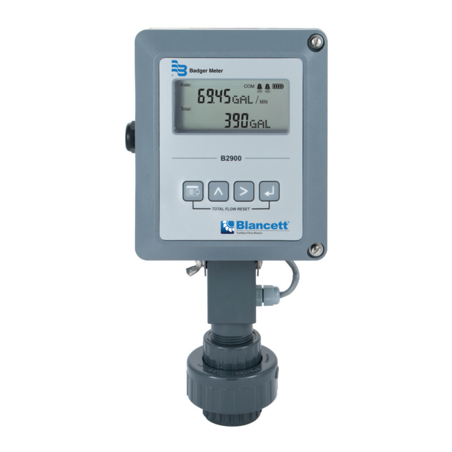 Badger Meter Blancett B290-901 User Manual