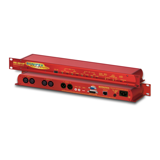 Sonifex RB-SD1IP Silence Detection Unit Manuals