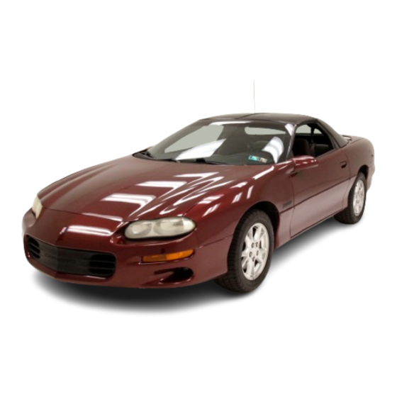 Chevrolet 2002 Camaro Owner's Manual