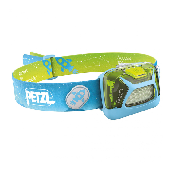 Petzl TIKKID Quick Start Manual
