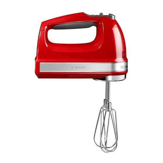 KitchenAid 5KHM9212EER Use & Care Manual